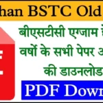 Rajasthan BSTC Old Paper pdf downlaod
